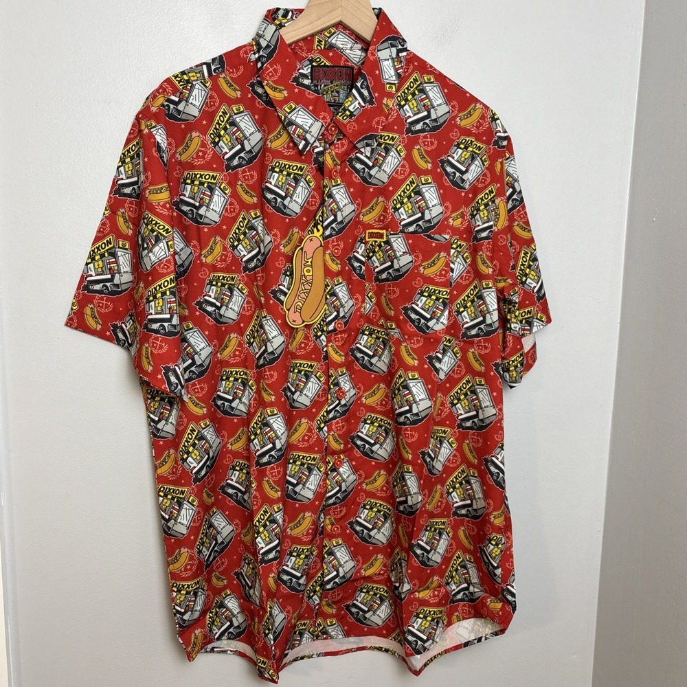 Dixxon Men's XL 'Sausage Fest' Party Blend Shirt Short Sleeve Button-Up NEW - Picture 4 of 13